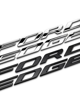 适用于新款福特新锐界改装车标机头标FORDEDGE字母贴机头盖标车贴