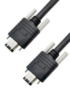 IOI采集卡线IEEE1394火线电源线高柔拖链线1394A卡扣