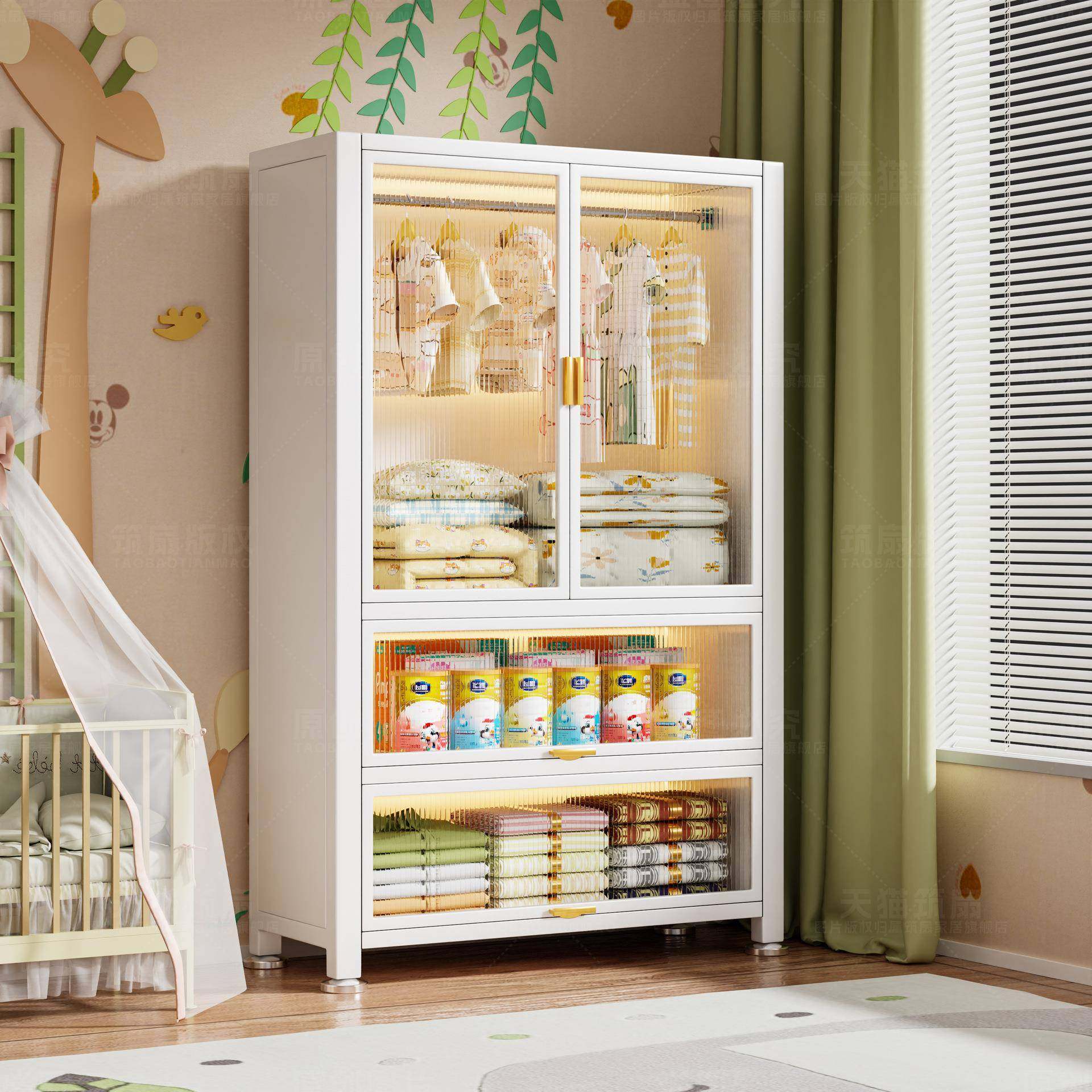 宝宝衣柜婴儿衣服收纳柜靠墙收纳储物柜多层置物架客厅杂物衣橱,节庆用品/礼品,新娘配件,淘宝优惠券,粉丝福利购,淘宝优惠卷