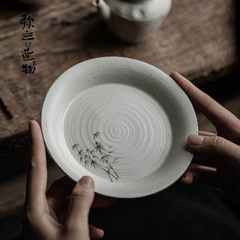 弥言诧寂风粉引干泡壶承复古手绘墨竹盖碗茶壶垫茶点盘粗陶小茶盘,畜牧/养殖物资,畜牧/养殖器械,淘宝优惠券,粉丝福利购,淘宝优惠卷