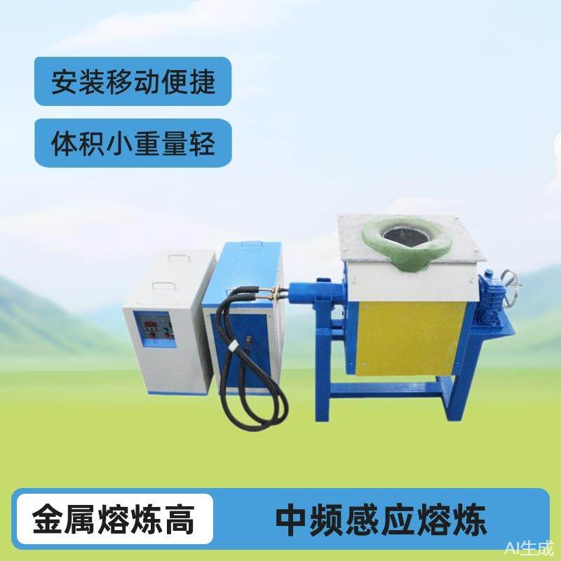 供应中频感应熔炼炉10-500公斤熔铜炉熔铝炉熔银炉小型中频电炉