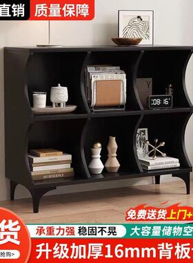 黑色餐边柜简约现代过道柜网红收纳柜入户客厅桌柜可定储物小户g^