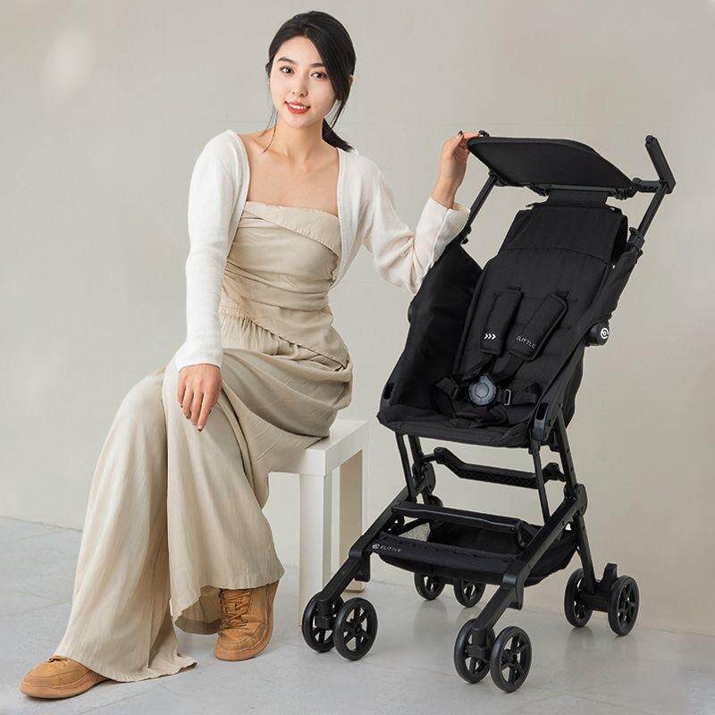 elittle逸乐途C5口袋车简易婴儿手推车可坐躺轻便携可折叠书包车