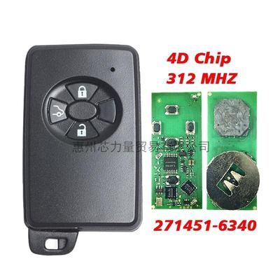 适用丰田AxioPremi3键智能钥匙271451-6340Keyless4DChip