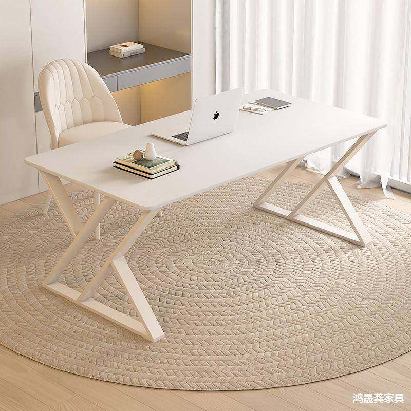 奶油风纯白岩板书桌台式电脑桌办公桌轻奢现代简约卧室家用学习桌,节庆用品/礼品,新娘配件,淘宝优惠券,粉丝福利购,淘宝优惠卷