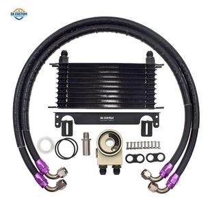 工厂适用斯巴鲁BRZGT86森林人恒温改装 油冷套件机油散热器