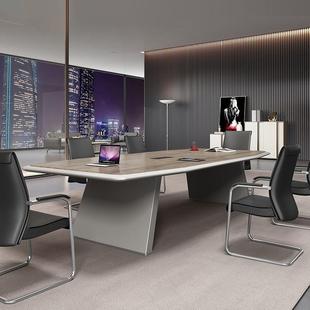 涌泉办公家具长条桌简约现代方形桌新品办公室桌椅洽谈接待会议桌