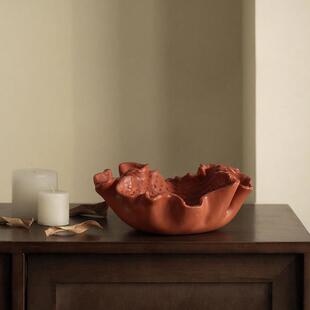 树脂工艺品摆件果盘高级感轻奢装饰创意吧台果盘摆件家居客厅摆件