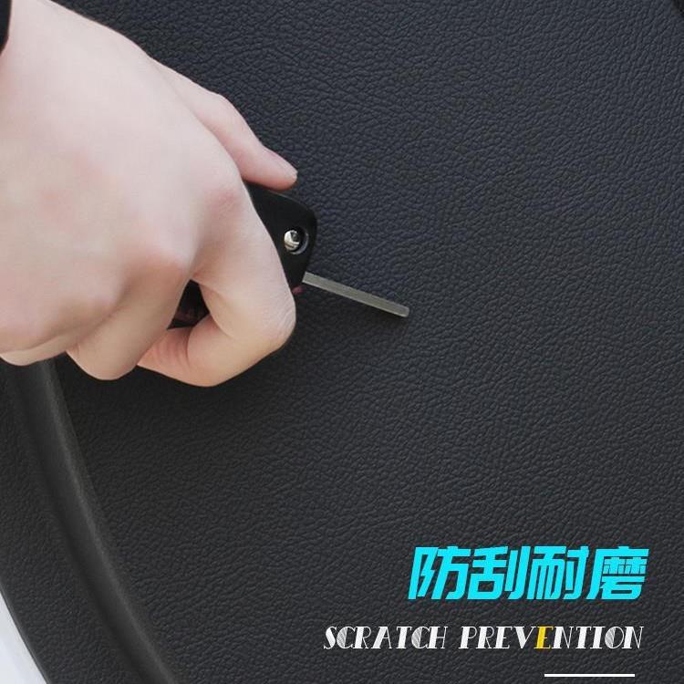 福特06-13款嘉年华门防踢垫汽车内饰装饰门板防护垫改装专用贴膜