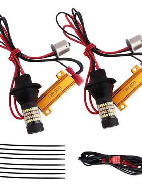 汽车LEDT20双色转向灯BA15S解码转向日行灯T151156尾灯96SMD