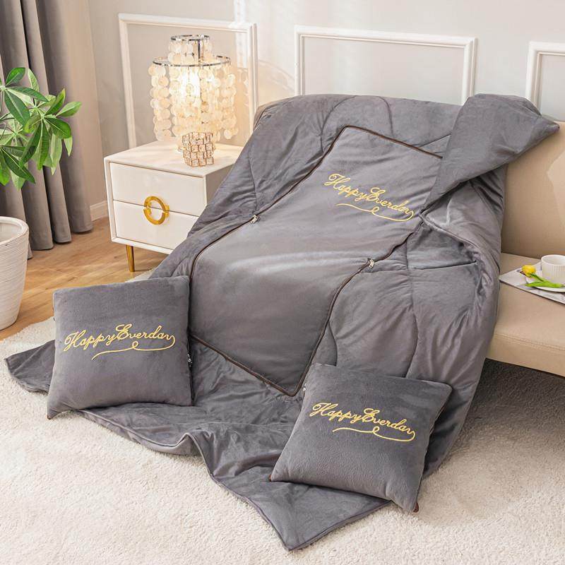 枕子两用加j8882602二厚合一折叠汽车载抱枕头被被办公室午睡毯子,居家布艺,抱枕被,淘宝优惠券,粉丝福利购,淘宝优惠卷