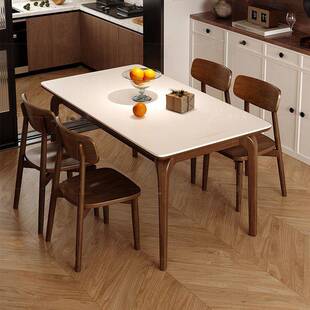 全工实木中201#古风西餐桌椅古组合家用复吃餐饭桌子长方形桌源头