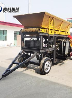 移动破碎大型建筑业工垃机圾石机鹅卵石制砂机煤矸石粉碎碎HQR机