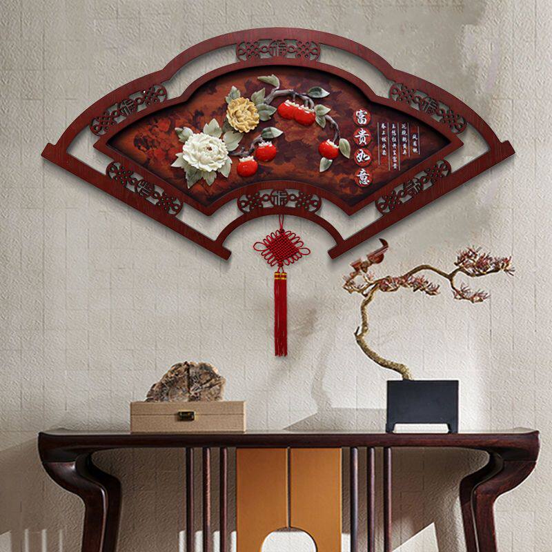客厅装饰画电视沙发背景墙壁画餐厅卧室玄关走廊挂件中式玉石挂画