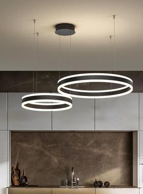 极简客厅现灯大厅主灯代简约大气圆别圈风66613金色轻奢北欧墅跃