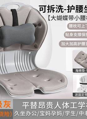 成正人学生靠背垫久护腰坐矫坐姿坐垫办室神器贝壳花ZTM-4瓣座公