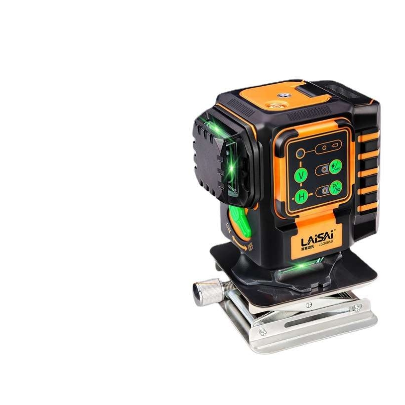 莱赛12线绿光贴地仪高精度高亮度贴墙仪LSG665S新款水平仪标线仪