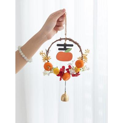 阿楹玄关新客厅开业挂门口进宅大MTW吉乔迁件电视墙装饰花环布居