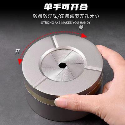 GL-YHG车新款车载家居铝合开金意可转创可合带旋盖烟灰缸家居桌面