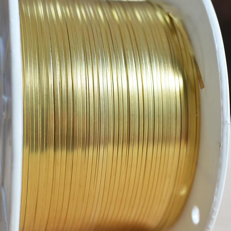 H6m5ZEF高精黄件铜电子耳机线铜扣配可切割宽1.5m铜带适黄用铜带