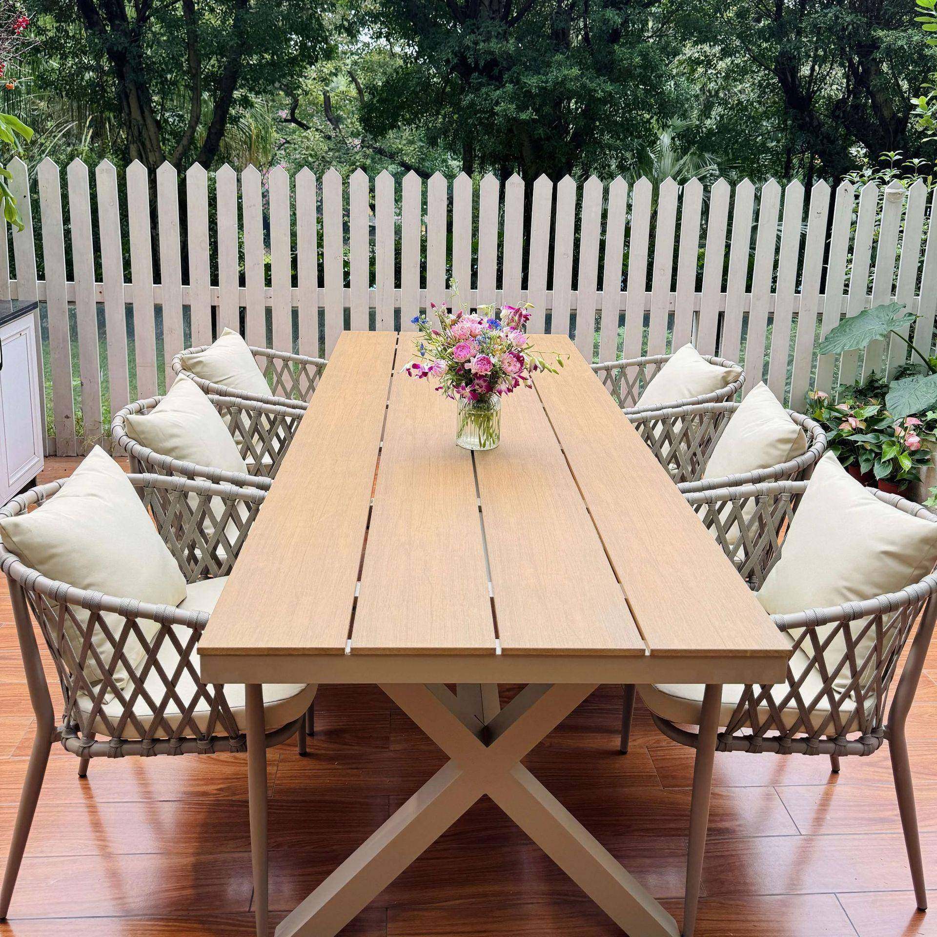 户外藤编桌别L-202506墅露天桌花露台藤椅庭院园院子外椅摆休闲塑,商业/办公家具,商用藤编家具,淘宝优惠券,粉丝福利购,淘宝优惠卷