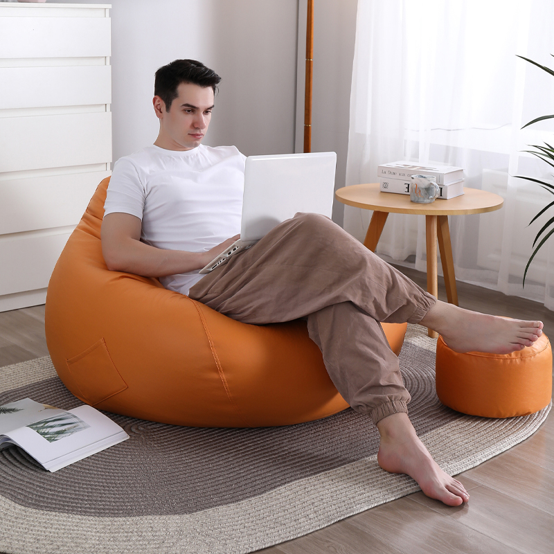 轻奢epp懒人沙发豆袋可拆洗y科技布单人阳台卧室超大号创意榻榻米