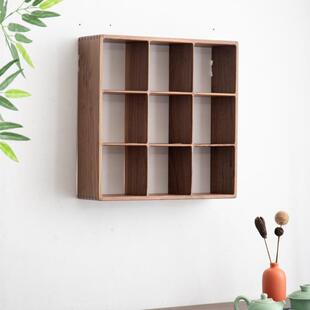 实复古格宫子收纳柜茶壶茶杯壁收纳挂架七九221宫物品木存放架子