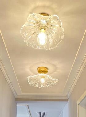 法复古式轻奢22470走廊灯入户玄关美过灯式阳台飘窗花瓣吸顶中山