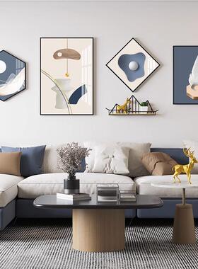 北欧大装气组合客沙发背景墙饰画现TEH代约简轻奢挂画餐厅墙面壁