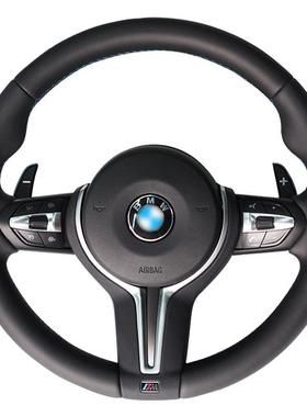 适用于宝马新3系G20G28丁字裤方向盘气囊改装升级碳纤维led方向盘