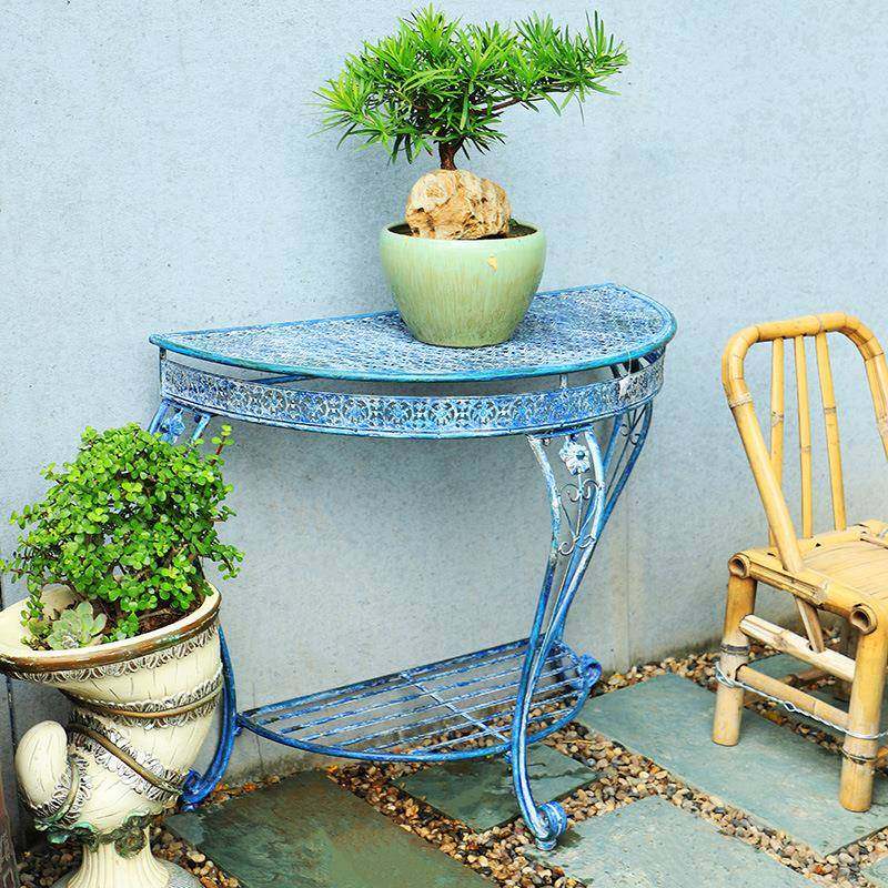 美式乡村复古铁艺花架阳台玄关桌置物架花园庭院杂货户外橱窗装饰,纺织面料/辅料/配套,纺织机械配件,淘宝优惠券,粉丝福利购,淘宝优惠卷