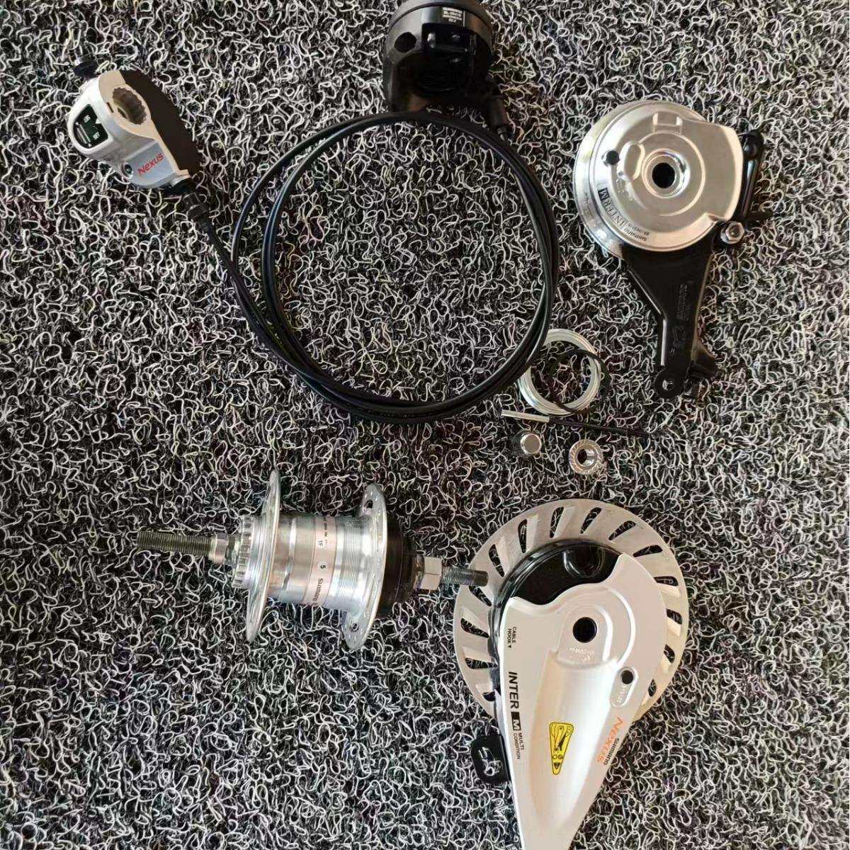 禧玛马诺内三速花鼓变速器罗拉刹车内三速轮组