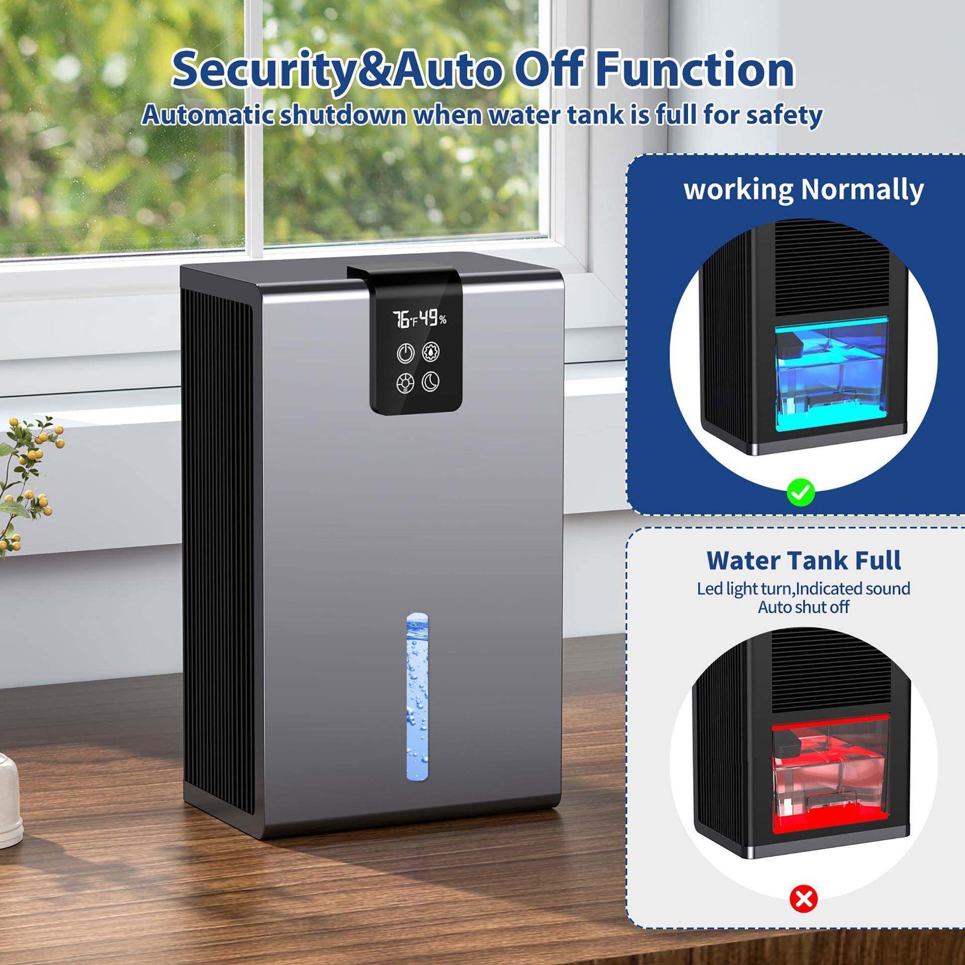 除湿机家用吸湿室内回南天抽湿烘干潮空气净化器dehumidifier