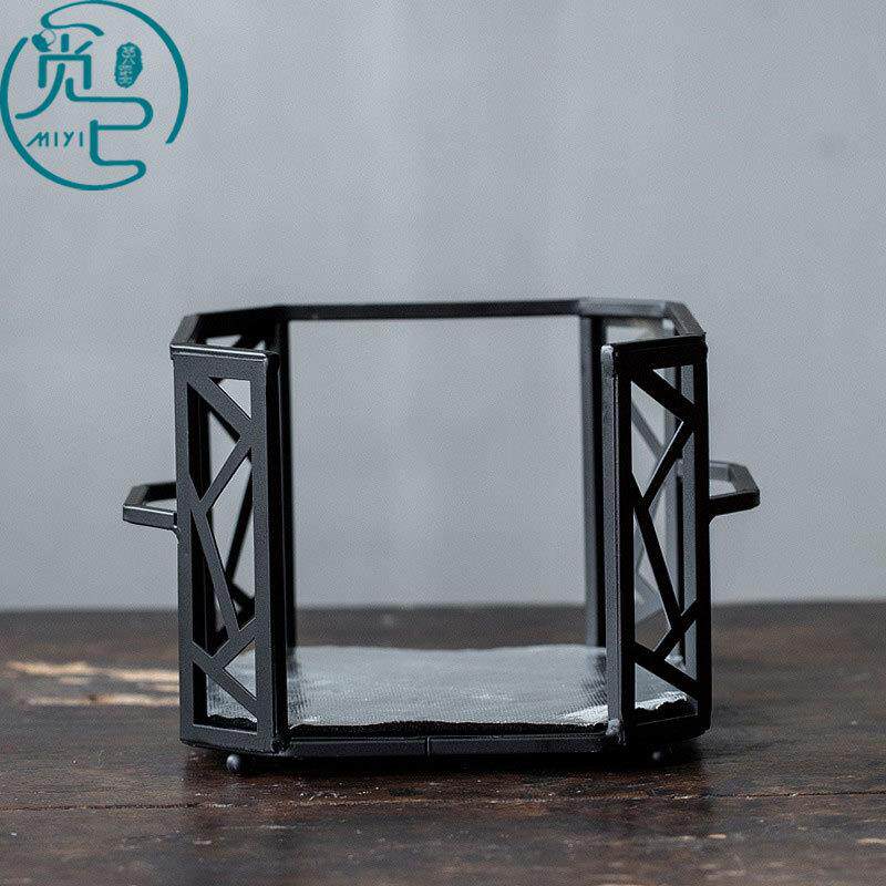 铁艺晾炉架碳炉凉炉架子茶炉底座炭炉隔热提梁架围炉煮茶茶道配件