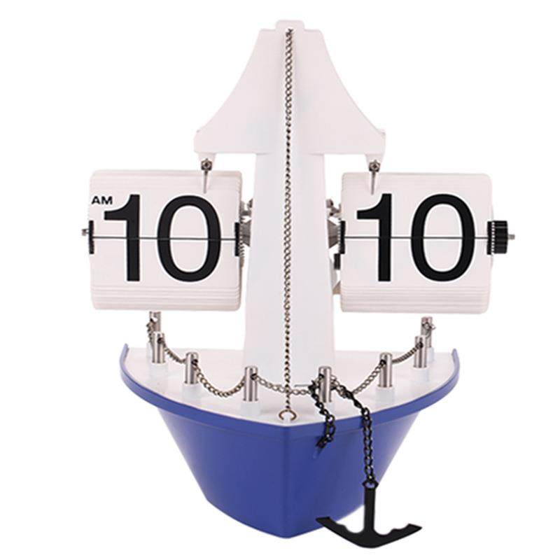 创意钟表自动翻页钟时尚复古轮船座钟挂钟客厅轮船座钟,农用物资,其他肥料,淘宝优惠券,粉丝福利购,淘宝优惠卷