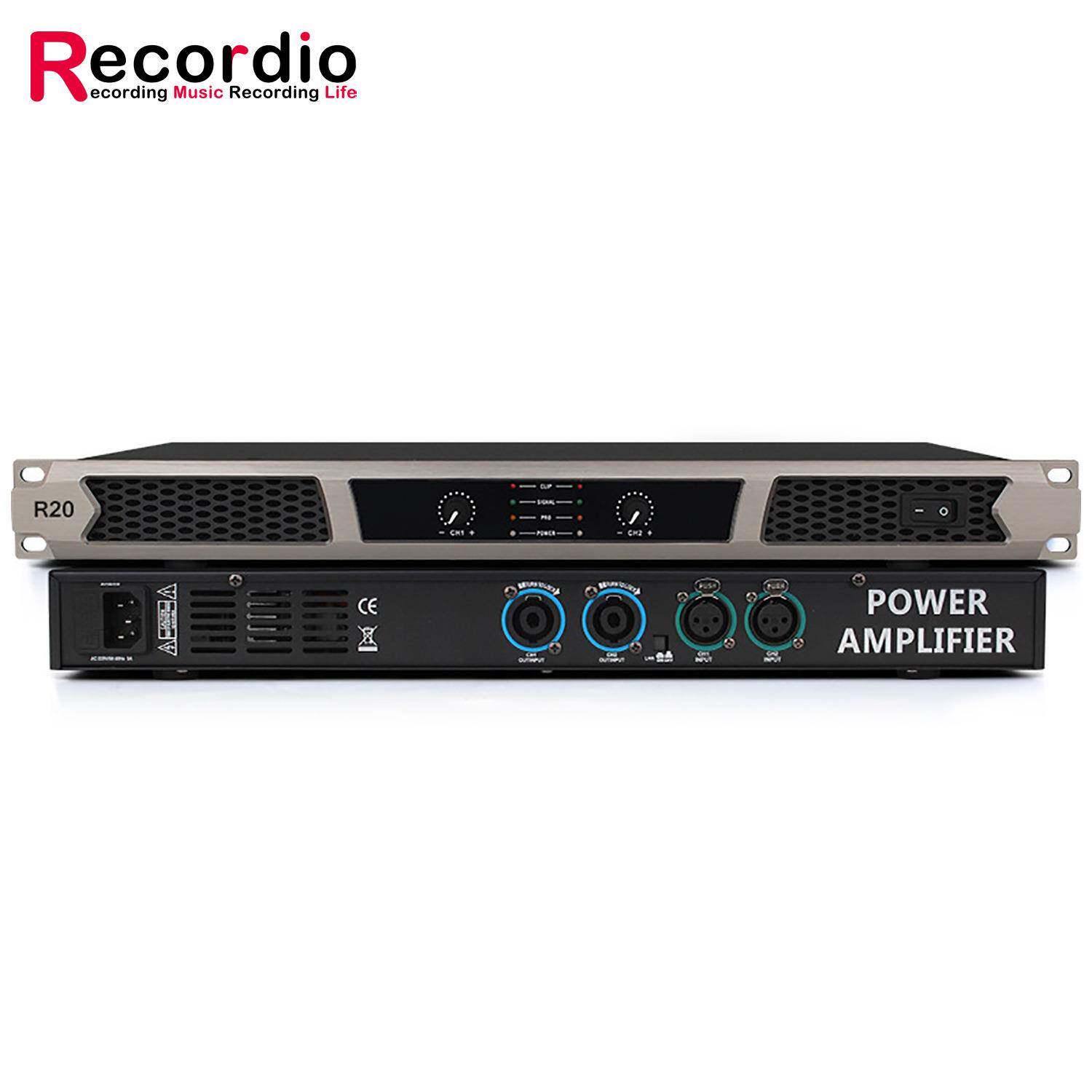 GAP-R20专业600*2W纯后级功放机数字hifi音质大功率二通道1U功放