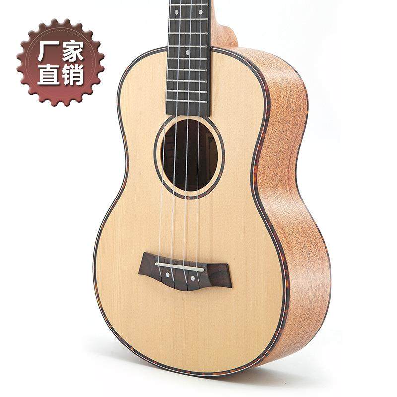 26寸云杉桃花心尤克里里ukulele乌克丽丽四弦小吉他