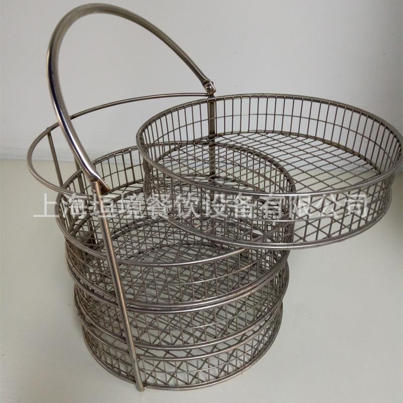 压力锅炸蓝圆形分层高压炸炉炸网压力炸鸡炉配件汉堡店炸鸡篮