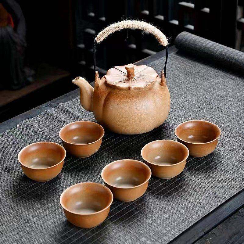 围炉煮茶一整套粗陶家用户外温茶壶柴烧碳烤茶壶加热大容量提梁壶,节庆用品/礼品,新娘配件,淘宝优惠券,粉丝福利购,淘宝优惠卷
