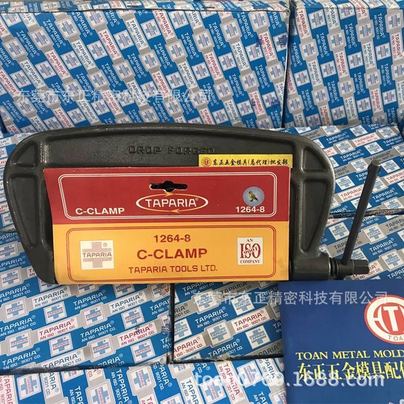 TAPARIA印度G字夹重型g型虾公码D型夹C型木工夹C-CLAMP固定夹工具
