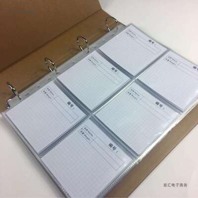 A4透明袋活页本纺织布料样本册皮革辅料产品样品展示册服装色卡本