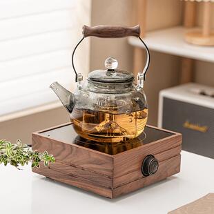 玻璃茶壶泡茶家用大容量提梁壶耐高温烧水壶电热蒸煮一体套装单壶