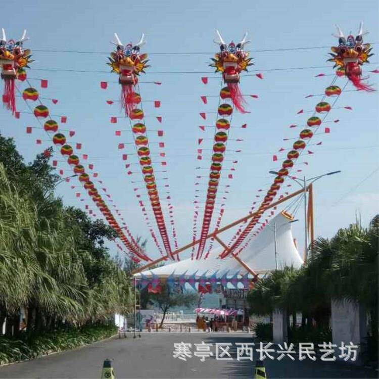 商场美陈大型装饰风筝商城主题活动气氛烘托专业制作广告风筝