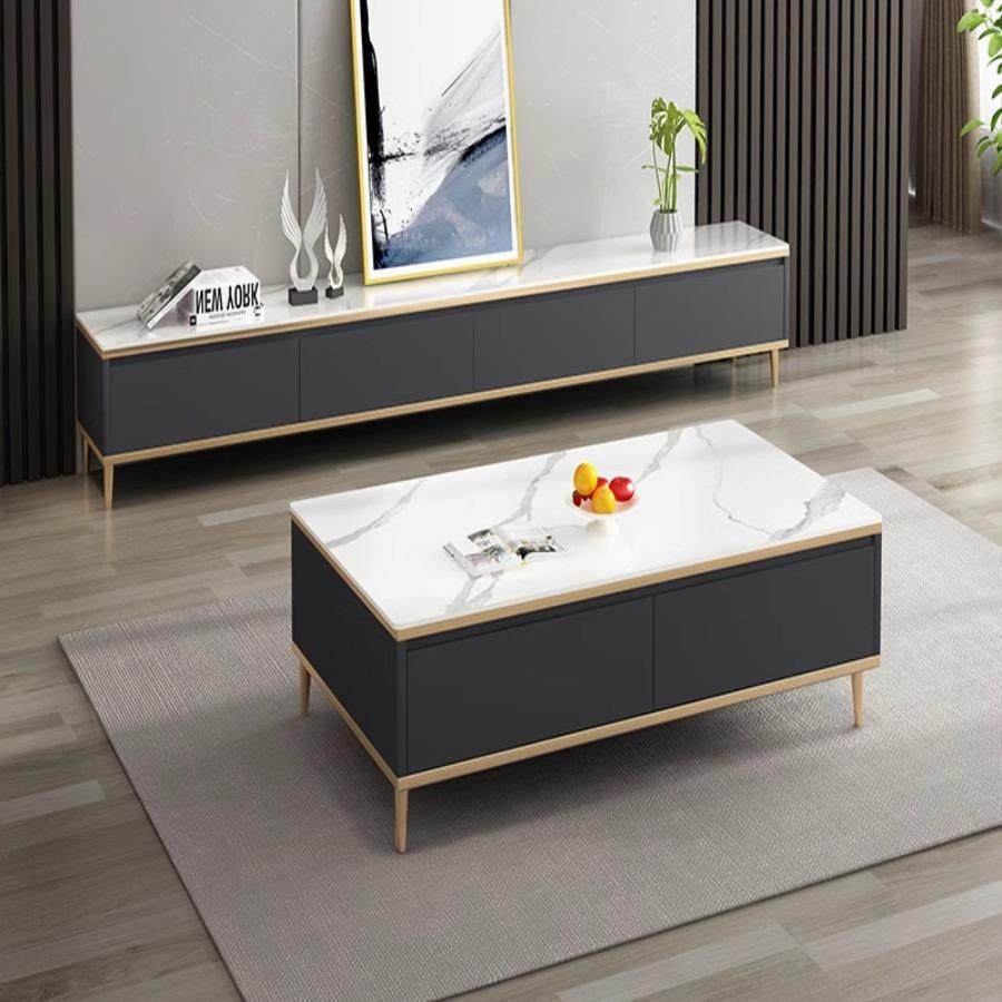 现代简约岩板茶几电视柜组合轻奢意式极简小户型落地客厅地台墙柜,节庆用品/礼品,新娘配件,淘宝优惠券,粉丝福利购,淘宝优惠卷