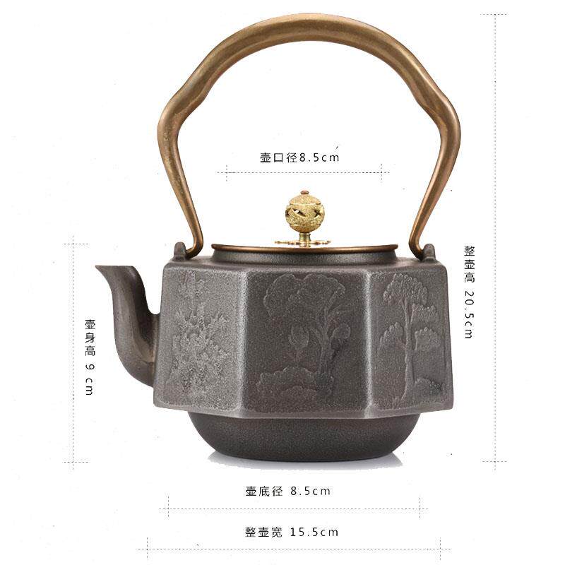 中式茶室摆件套装艺术品博古架茶柜茶壶茶道摆件装饰铁壶陶瓷花瓶
