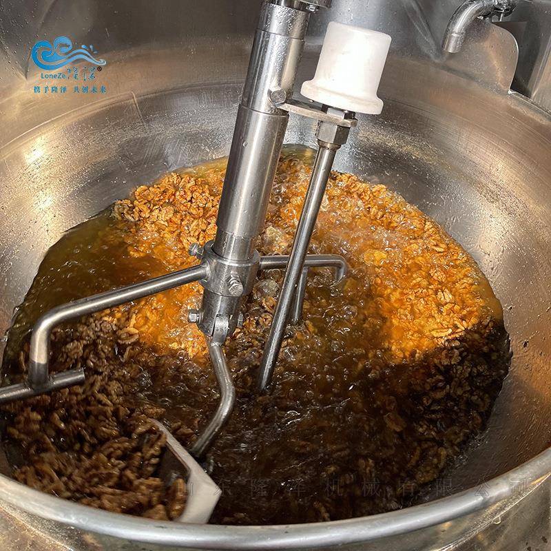 大型蜂蜜花生设备花生油炸加工机器全自动油炸流水线