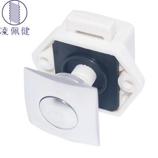 免钥匙手拧柜门抽屉转舌锁房车按钮锁橱衣柜门锁游艇开关锁