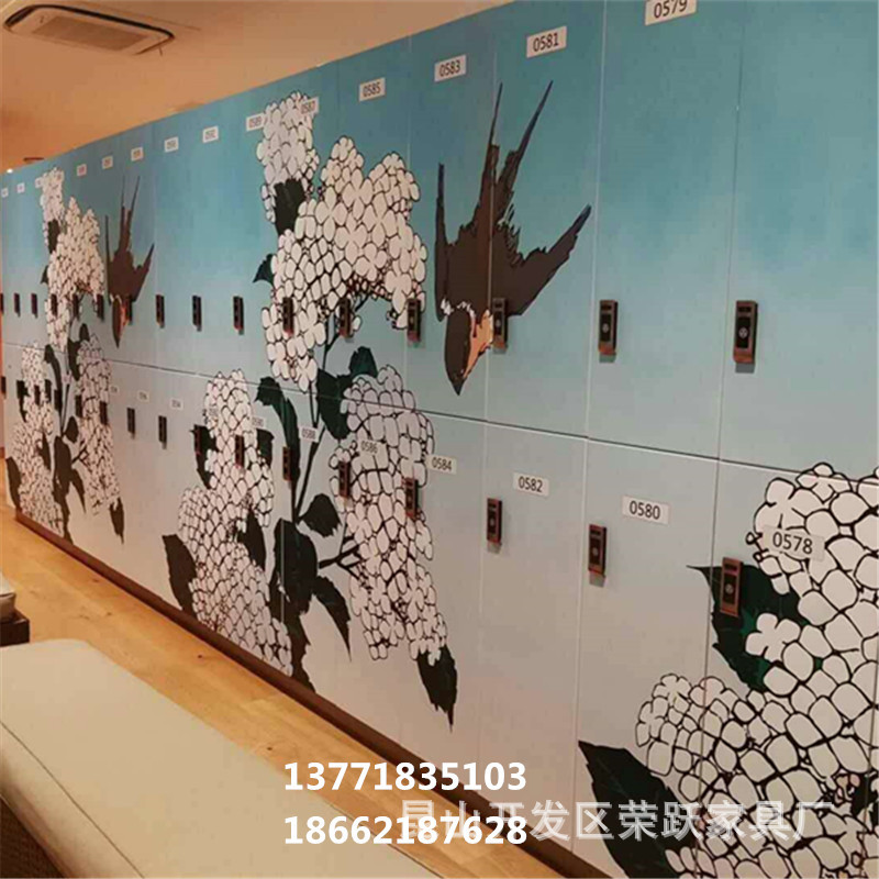 浴场浴室汗蒸房桑拿房木制更衣柜KTV酒店娱乐场所水上乐园换衣柜