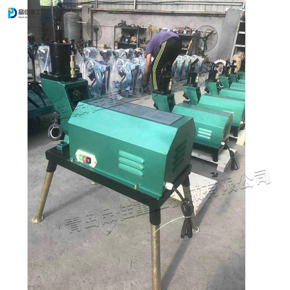 自来水管道滚槽机小型电动液压开槽机施工用钢管矿井压槽设备