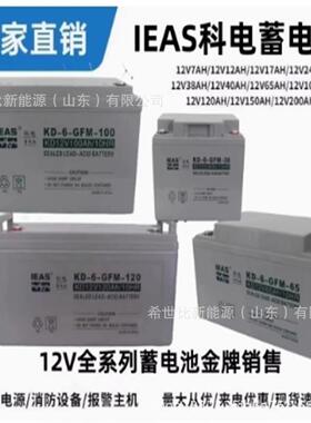 科电蓄电池12V38AH12V6H12V100AH12V120AH12V200AH机房备用电源
